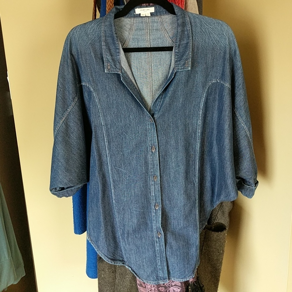 Helmut Lang denim blouse